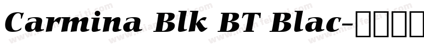 Carmina Blk BT Blac字体转换